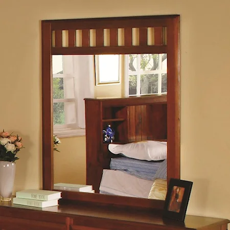 Dresser Mirror with Decorative Top